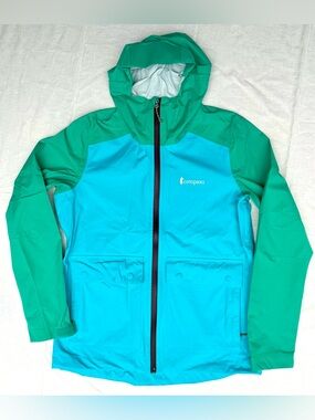 Cotopaxi Cielo Rain Jacket Men Size S Aqua Blue Green